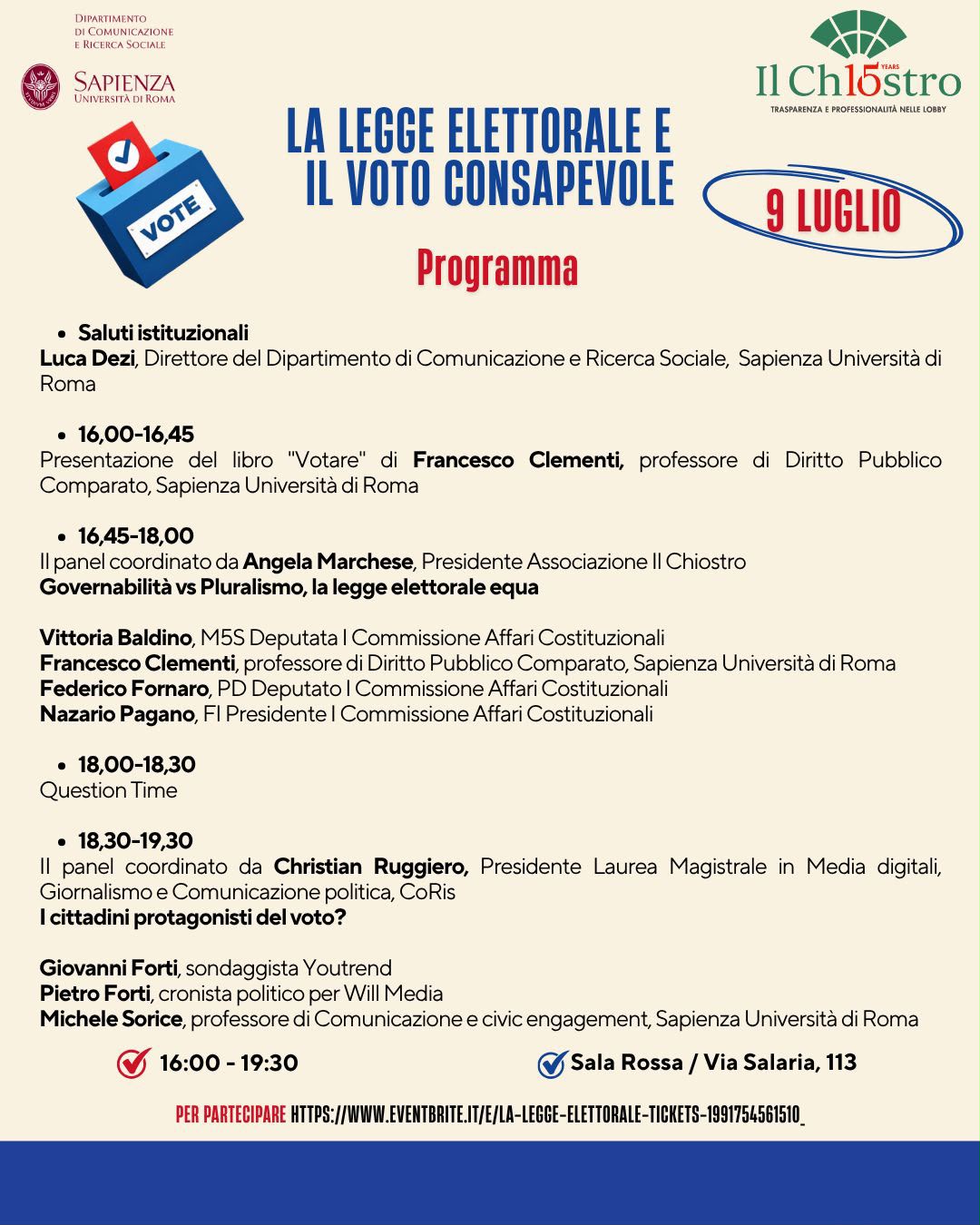 La Legge Elettorale e il voto consapevole